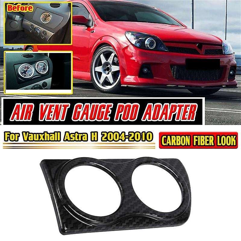Car Carbon Fiber Gauge Holder 52mm for Vauxhall Astra H Vxr 2004-2010