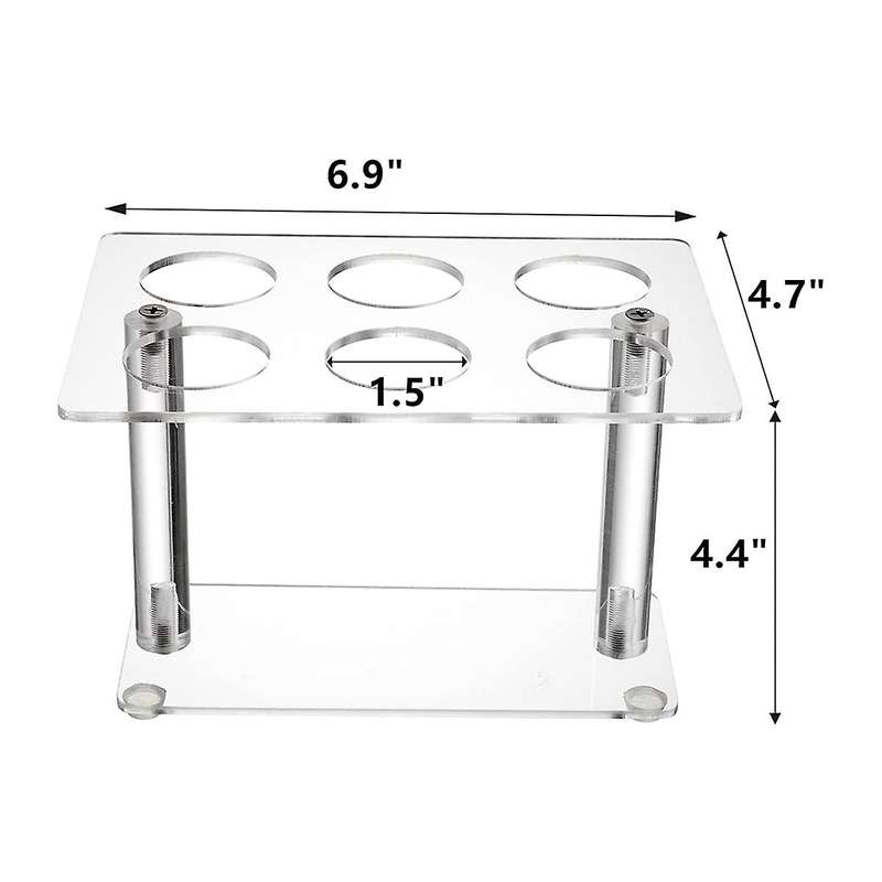 2pcs Cone Holder, Clear Acrylic Ice Cream Cone Holder, (6 Holes)