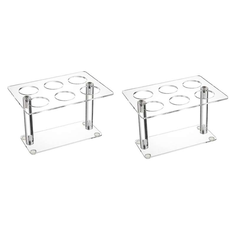 2pcs Cone Holder, Clear Acrylic Ice Cream Cone Holder, (6 Holes)