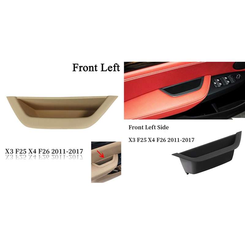 Car Auto Door Handle Pull Trim Compatible For-bmw,black