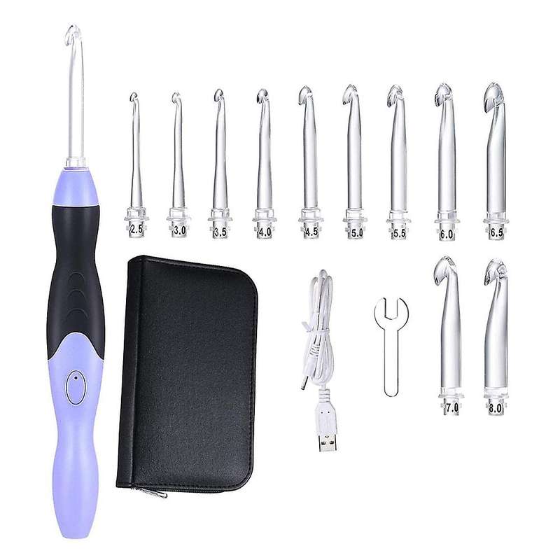 Lighted Crochet Hooks Rechargeable Light Up Crochet Hooks