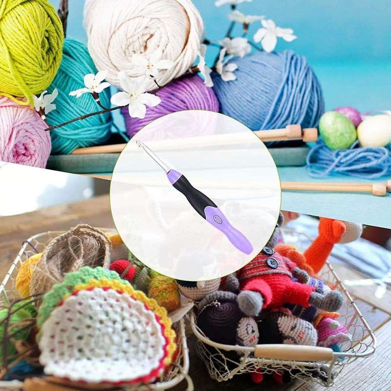 Lighted Crochet Hooks Rechargeable Light Up Crochet Hooks