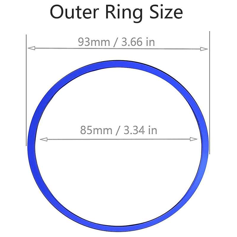 For Toyota Tacoma A/c Vent Ring Outer Trim Decoration Covers Blue