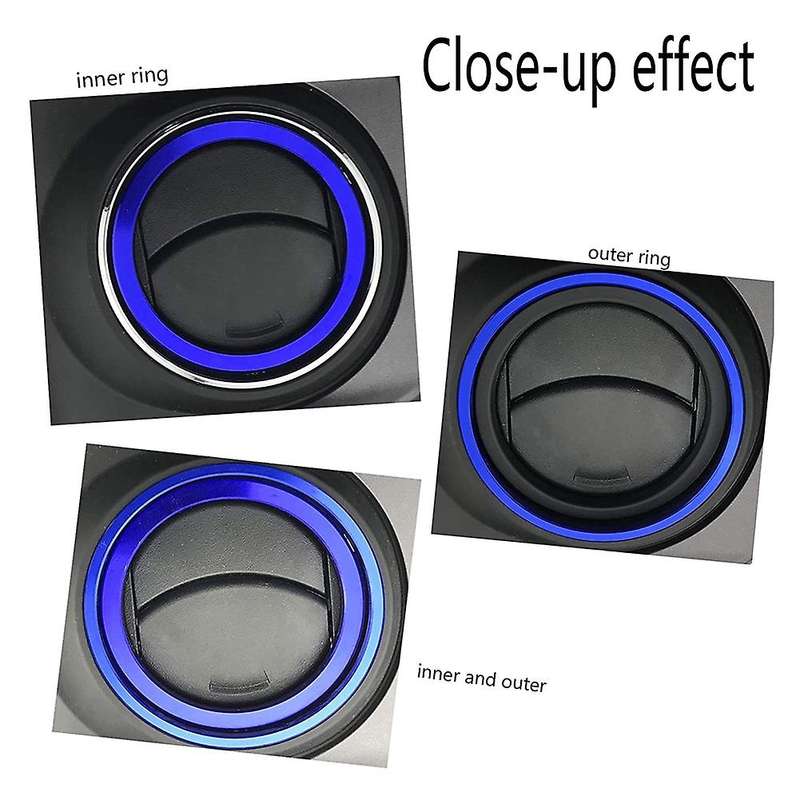 For Toyota Tacoma A/c Vent Ring Outer Trim Decoration Covers Blue