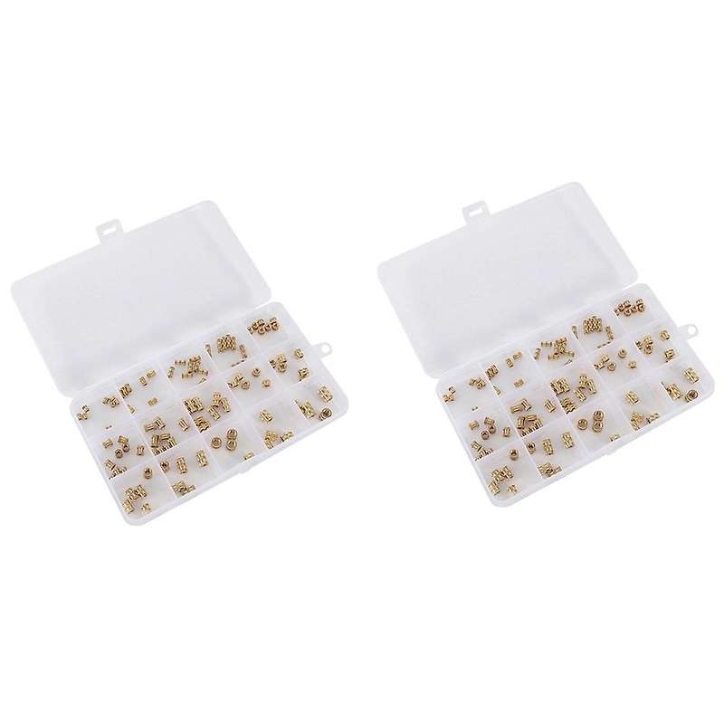M2 M3 M4 M5 Female Thread Knurled Brass Embedment Nut for 3d Printing