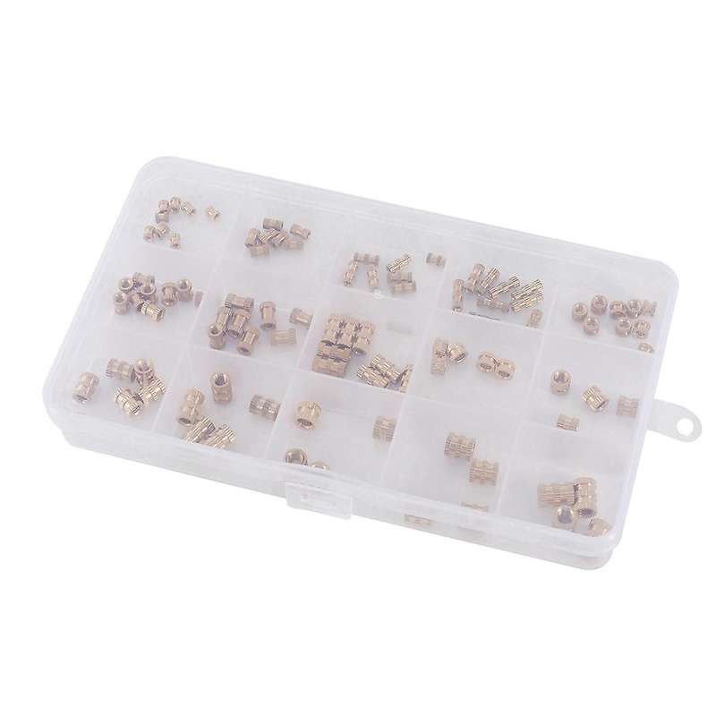 M2 M3 M4 M5 Female Thread Knurled Brass Embedment Nut for 3d Printing