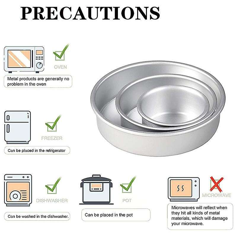 Cake Pan Round Cake Pans Performance Aluminum Nonstick & Leak Proof