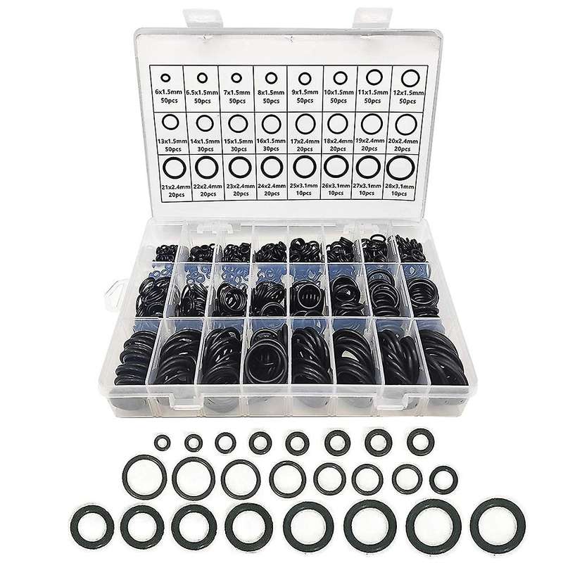 740pcs Rubber O Ring Assortment Kits for Automotive Repair, Faucet