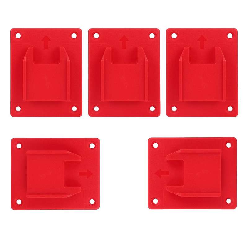 5pcs Abs Plastic Tool Holder for Dewalt 20v Drill Mount Screws, Red