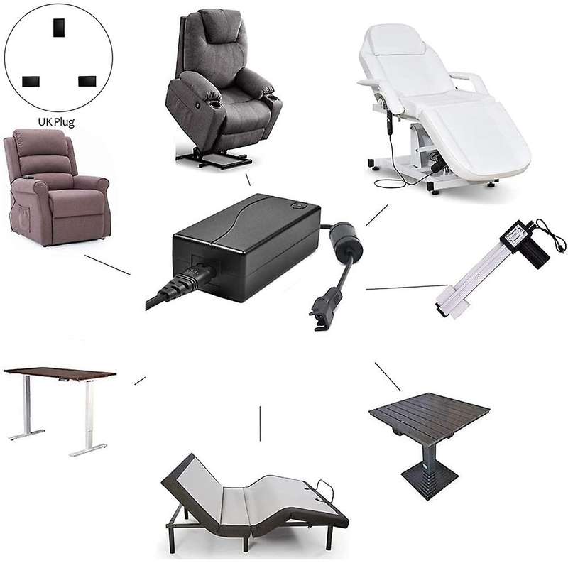 Ac220v Power Adapter for Chair Lift Power Supply Recliner Uk Plug