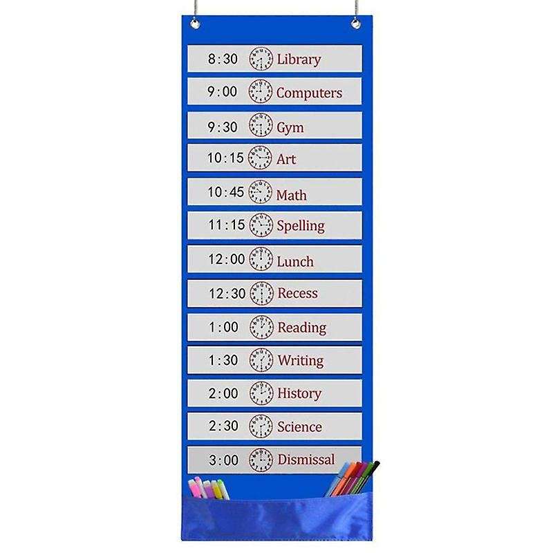 Children Schedule Chart 26 Double-sided Reusable Dry-eraser Cards