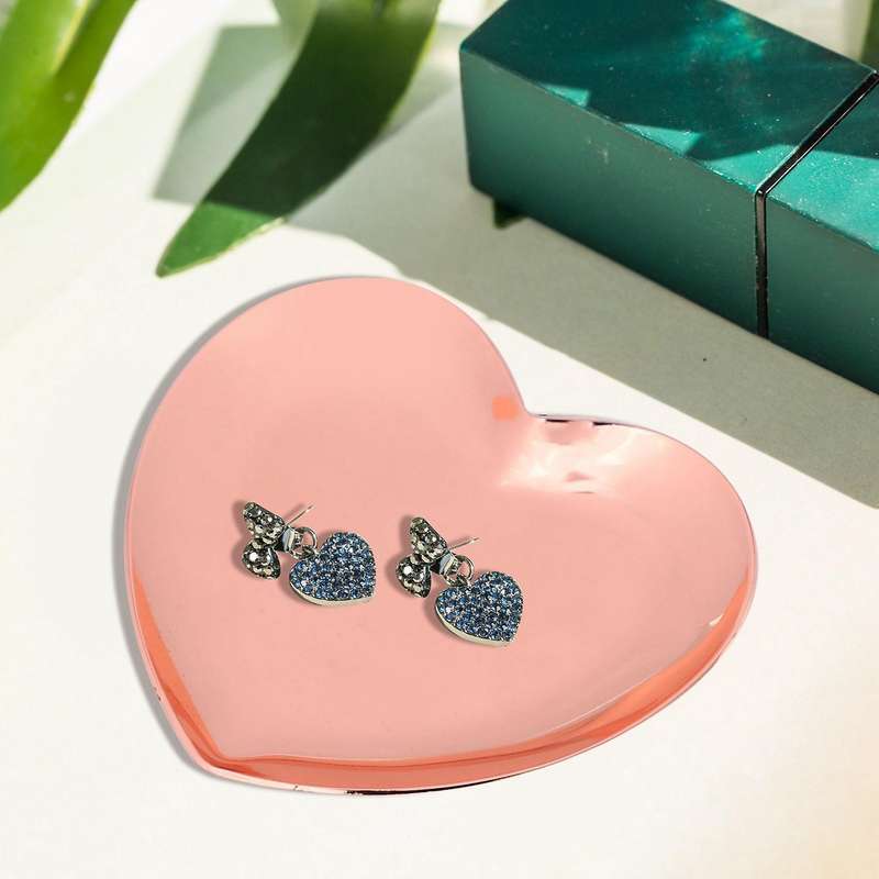 Mini Double Layers Shopping Cart Model Wrought Rose Gold