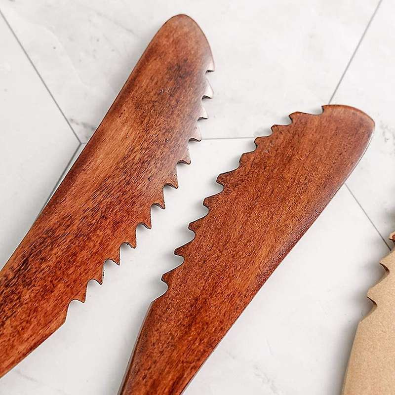 15 Pcs Wooden Spoon Fork Knife Cutlery Set Wooden Dinner Utensil Set