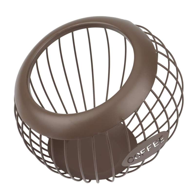 Shaped Melon and Fruit Basket Iron Coffee Capsule Storage Rack Basket
