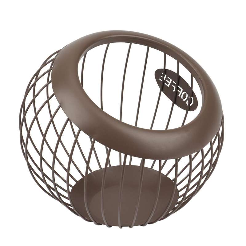 Shaped Melon and Fruit Basket Iron Coffee Capsule Storage Rack Basket