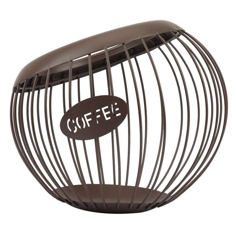 Shaped Melon and Fruit Basket Iron Coffee Capsule Storage Rack Basket
