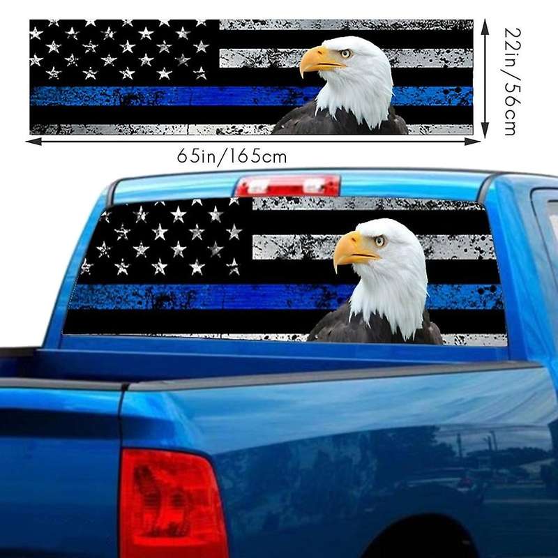 A157 for Truck Suv Pickup 3d Rear Windshield Sticker Decor 165 X 56cm