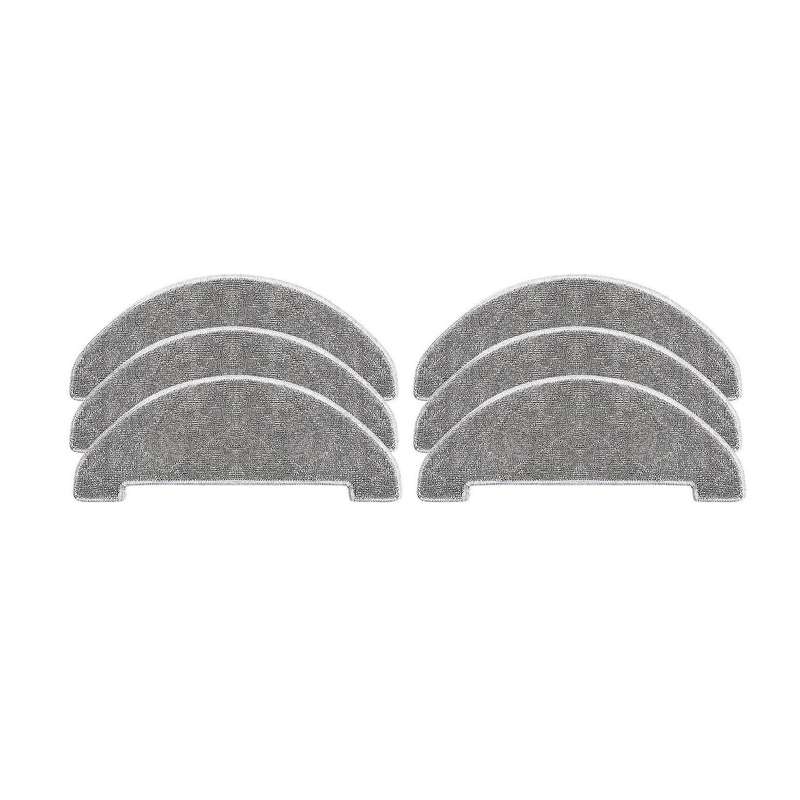 6 Pack Mop for Yunmi 1c Dust Sweeping Mopping Robot Vxvc11 Vxvc12