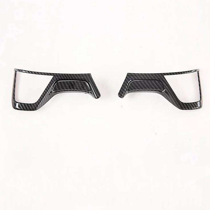 For Mitsubishi 4pc Carbon Fiber Abs Car Interior Steering Wheel Cover