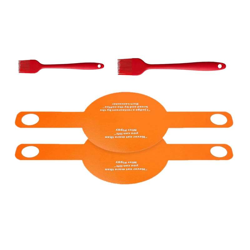 2 Pcs Oven Accessories Bread Baking Mats Extraction Pad with Brush A