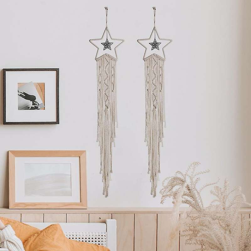 Star Dream Catchers, Handmade Woven Wall Hanging Home Decor Craft