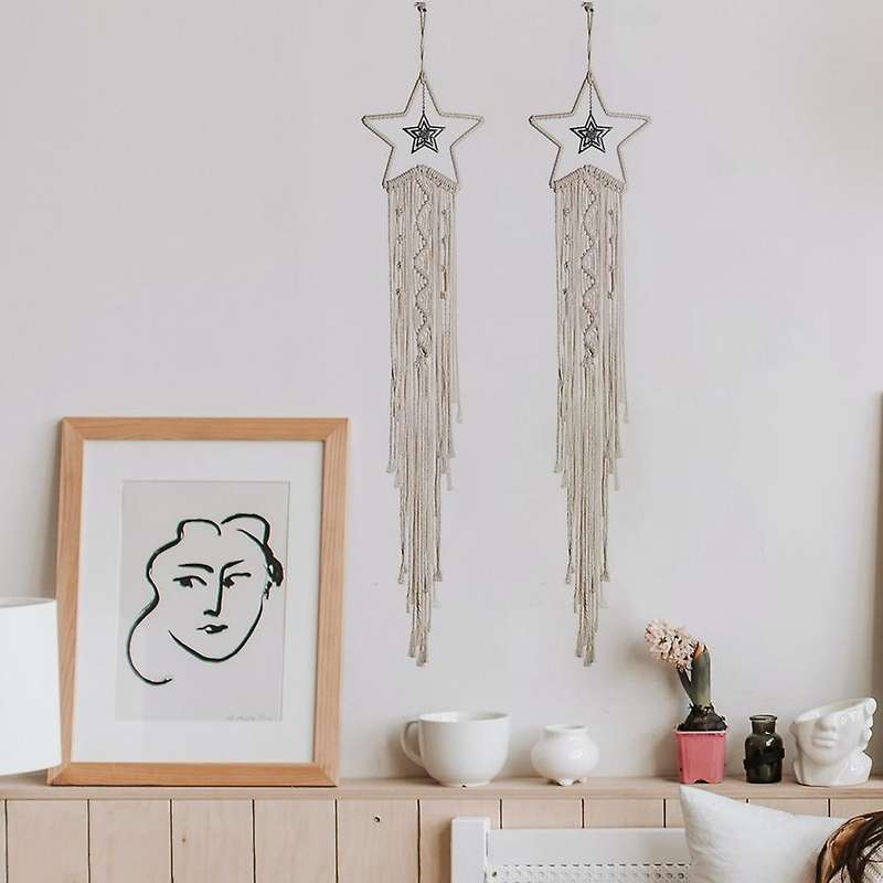 Star Dream Catchers, Handmade Woven Wall Hanging Home Decor Craft