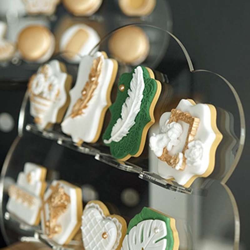 1pc Clear Cloud Acrylic Cupcake Donuts Holder Biscuits Display Rack S