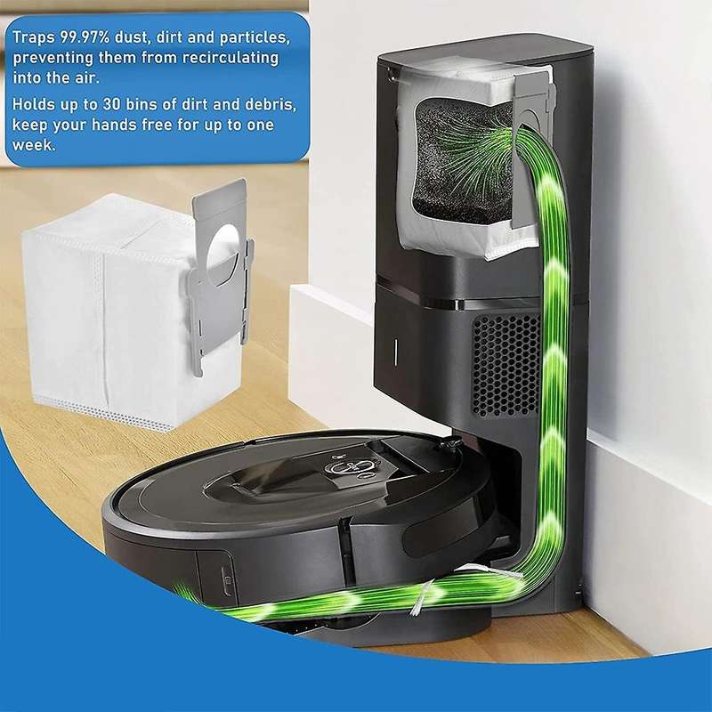 6 Vacuum Cleaner Bags + 4 Hepa Filters, for Compatible