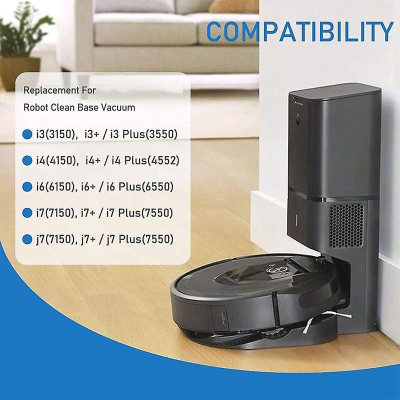 6 Vacuum Cleaner Bags + 4 Hepa Filters, for Compatible