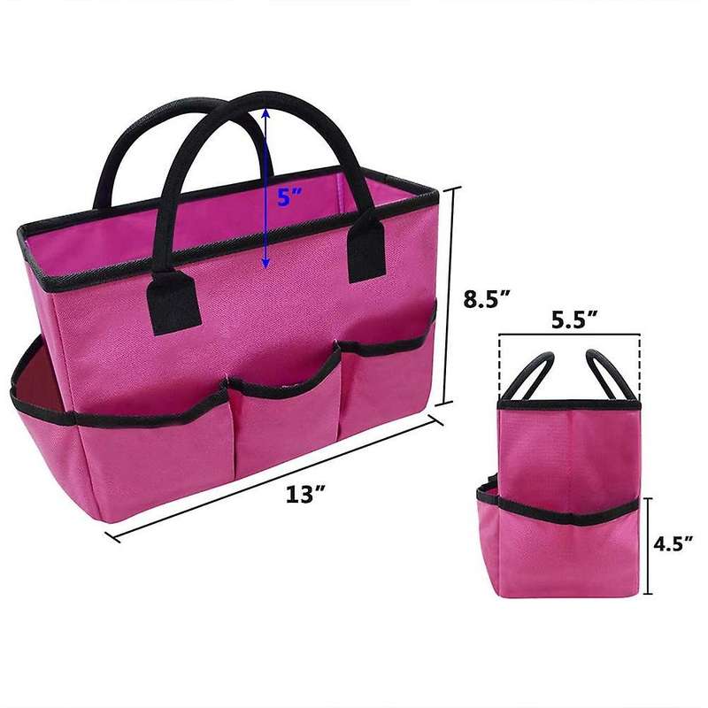 Desktop File Folder Storage Bag for Office Desk Daily Use,rose Pink