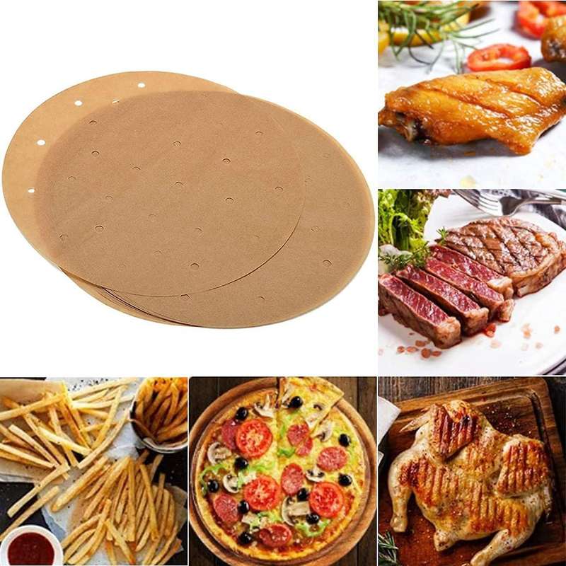 201 Pcs 9 Inch Air Fryer Liner Set for Air Fryer Steaming Basket