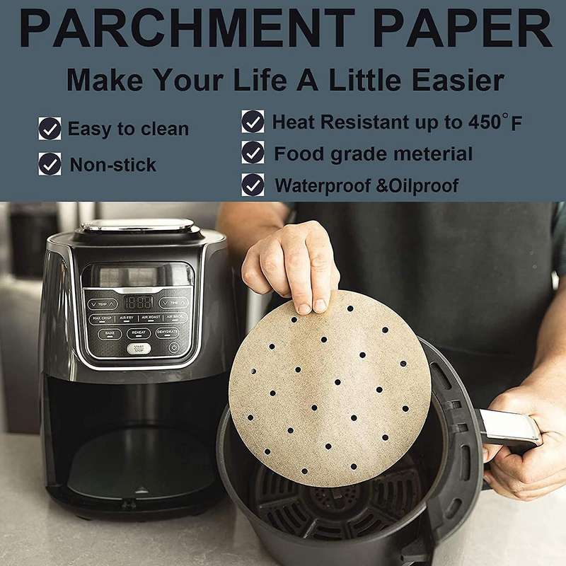 201 Pcs 9 Inch Air Fryer Liner Set for Air Fryer Steaming Basket