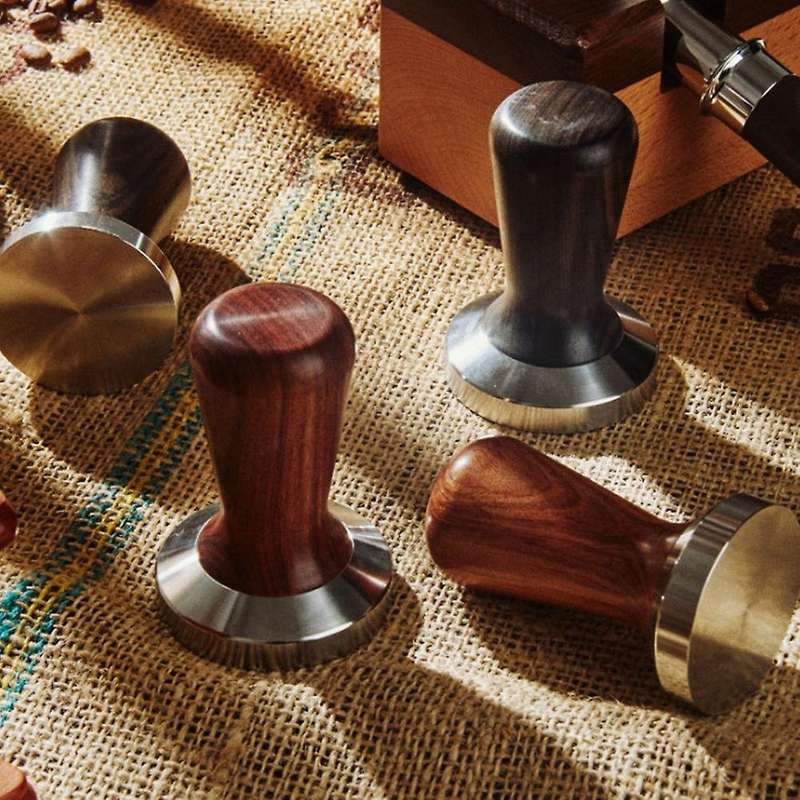 Coffee Powder Hammer with Solid Wood Handle, Black Rosewood 53mm