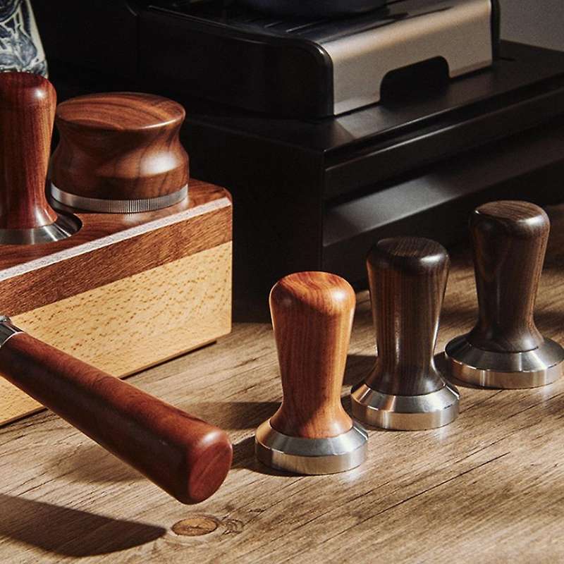 Coffee Powder Hammer with Solid Wood Handle, Black Rosewood 53mm