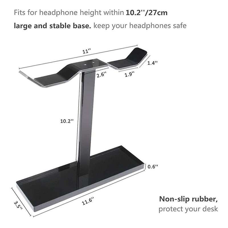 Double Earphone Stand Headphone Table Display Stand Headset Hanger