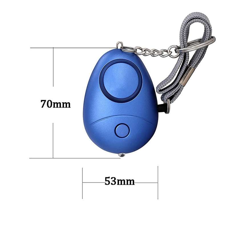 130db Security Alarm Keychain with Lights, Emergency Alarm for Women