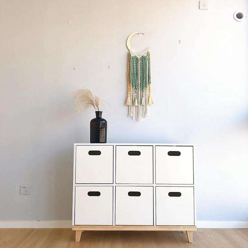 Moon Macrame Tapestry Wall Boho Decor Leaf Macrame Wall Hanging