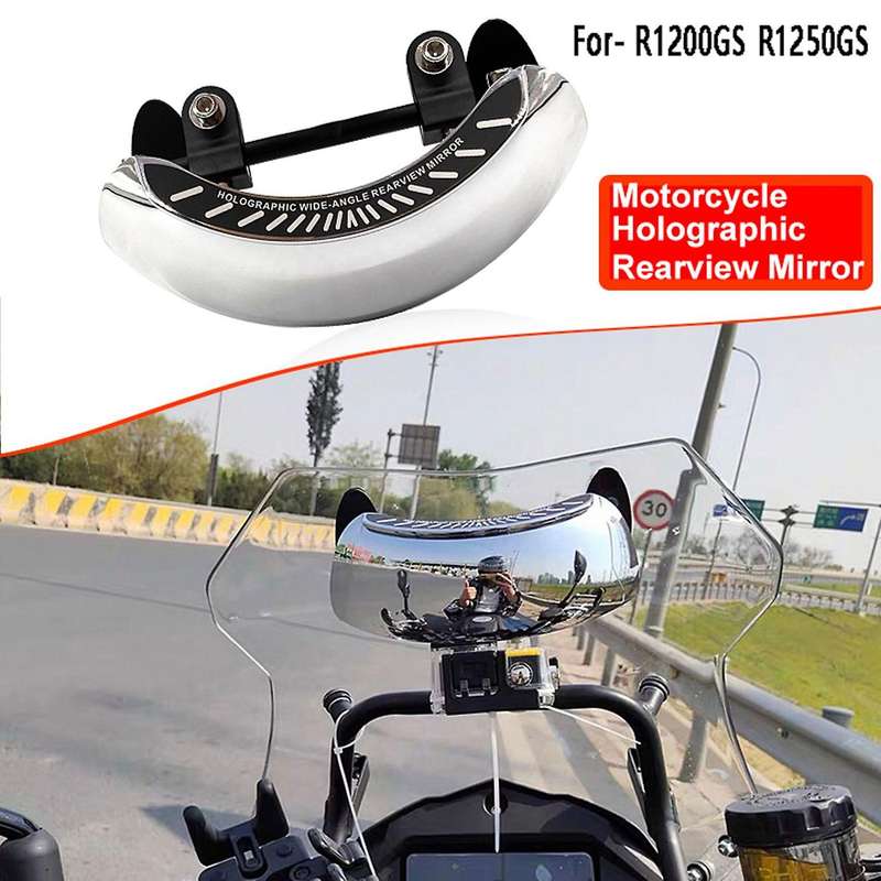 Rearview Mirror 180 Ultra Wide Angle Central Mount For-bmw R1200gs