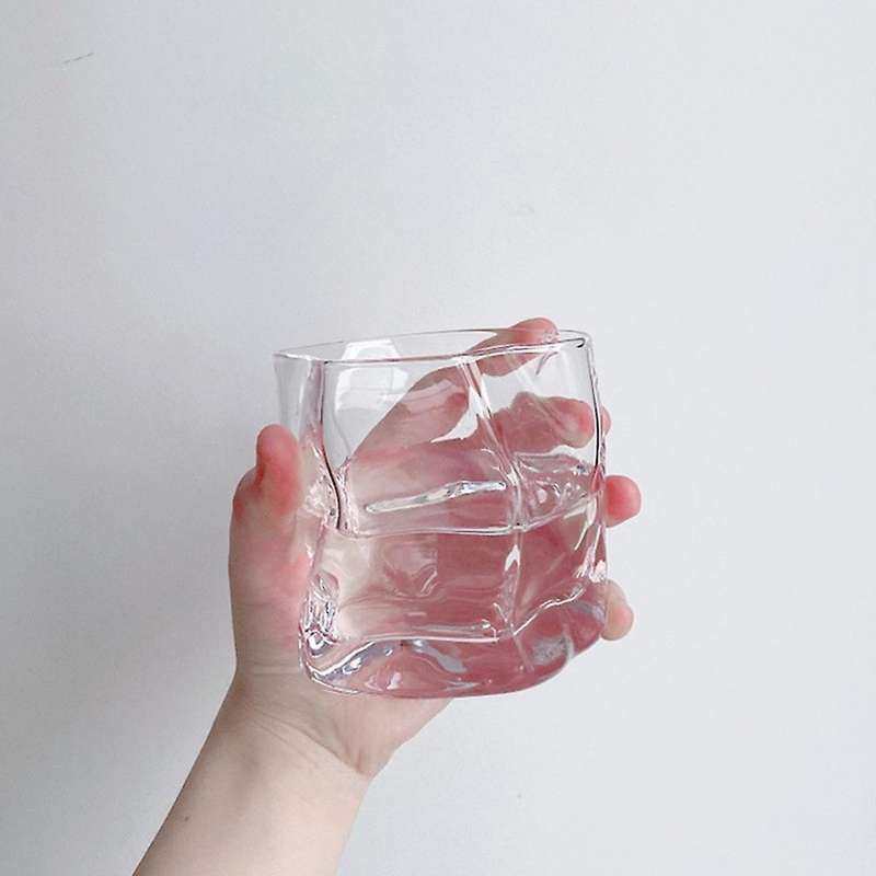 Japanese Style Shaped Glass Cup Retro Coffee Cup B