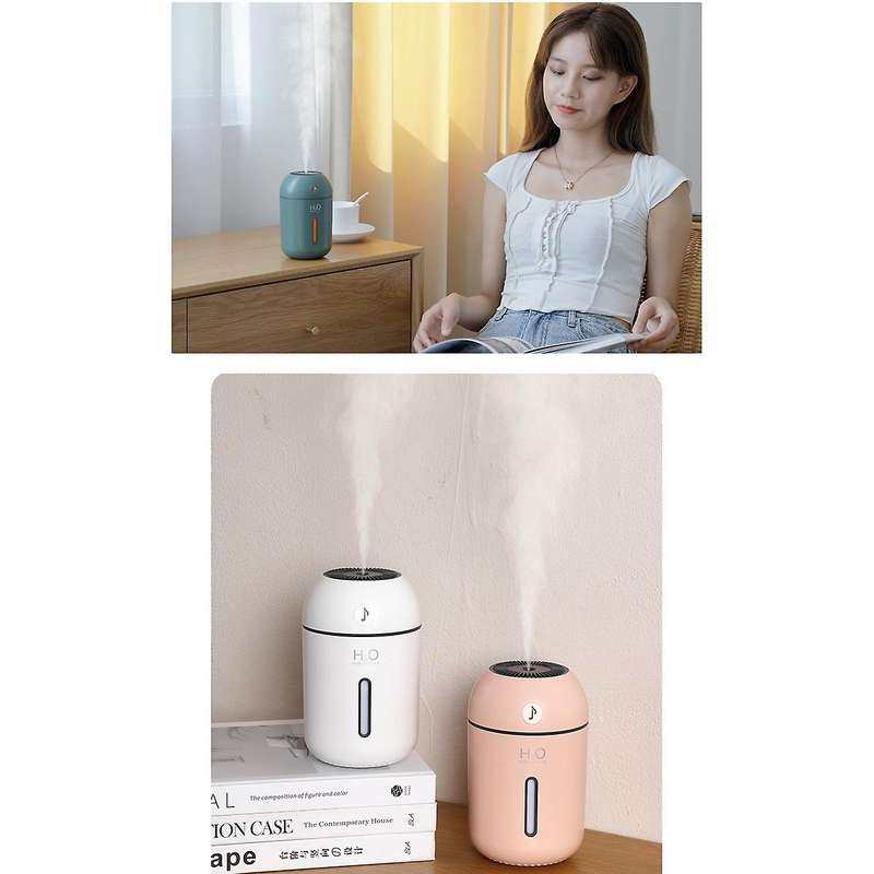 500ml Portable Air Humidifier Aroma Essential Oil Diffuser (green)