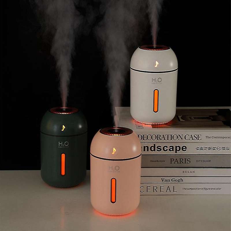 500ml Portable Air Humidifier Aroma Essential Oil Diffuser (white)