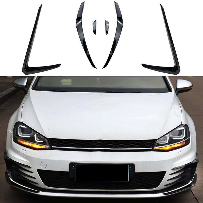 1 Pair Car Front Bumper Spoiler Splitter Cover Side Knife