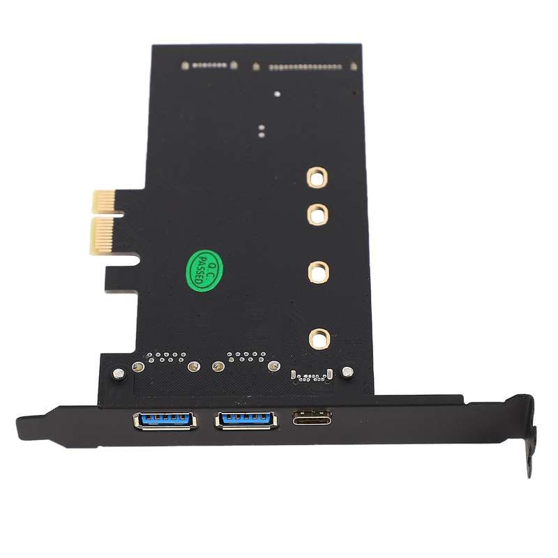 Dual Usb3.0 & Type-c M.2 Pcie Adapter M2 Ssd Sata B Key to Pci-e