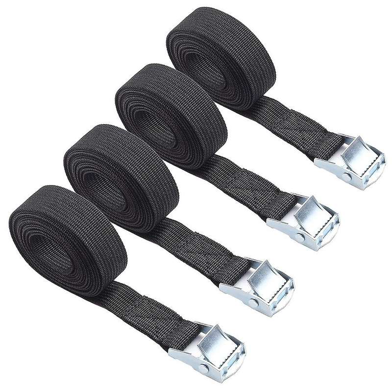 1 X 10 Inch Nylon Heavy Cargo Tie Down Straps with Lock Buckle,4pcs
