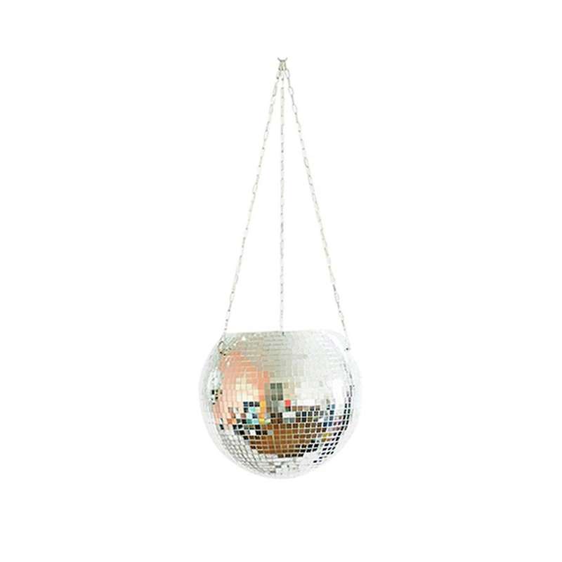 Mirror Garden Pots Planters Disco Ball Outdoor Flower Pots B