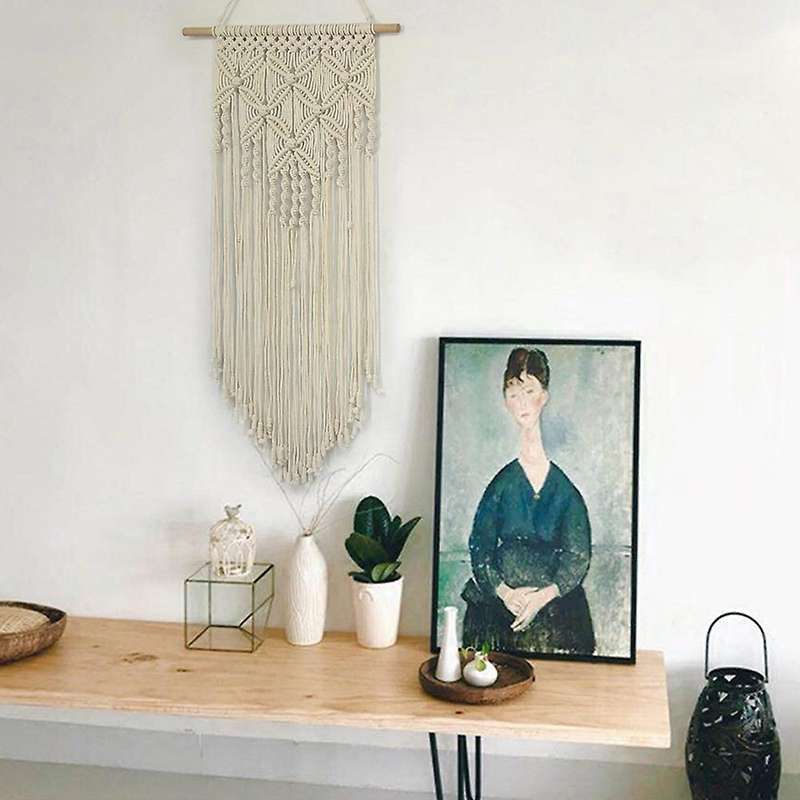 Macrame Woven Art Tapestry - Boho Wedding Backdrop Home Decoration