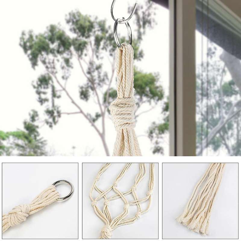 Hanging Baskets, Cotton Rope Hanging Basket, Hanging Pot for Plants