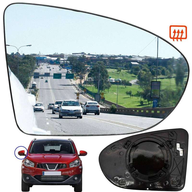 For Nissan Qashqai Dualis J10 2007-2014 Right Door Side Mirror Glass