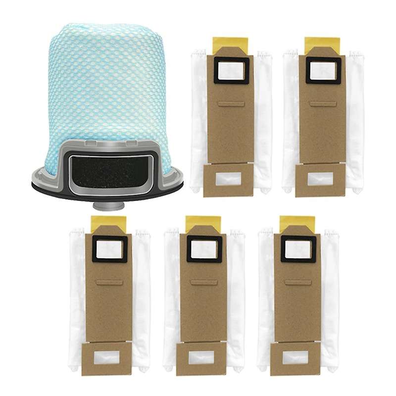6pcs for Xiaomi Roborock S7 Plus T7s T7 Plus Dust Bag Front Filter