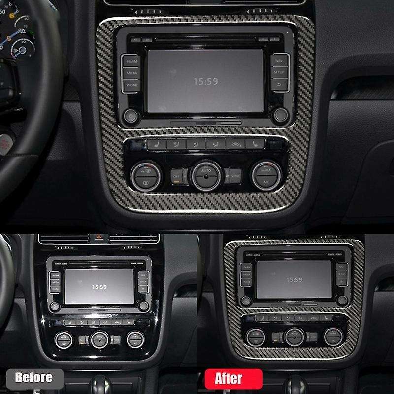 Carbon Fiber Modified Central Navigation Panel Sticker for Scirocco